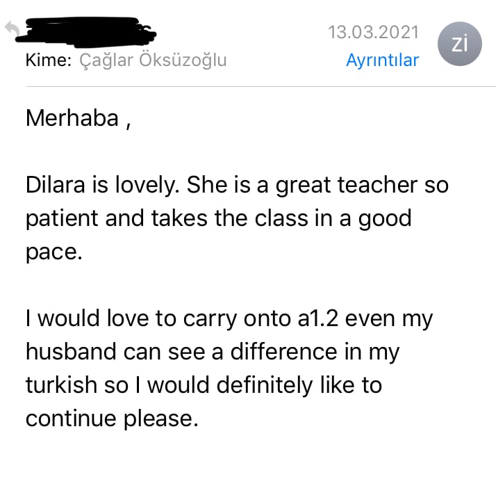 Student feedback from Zenuib