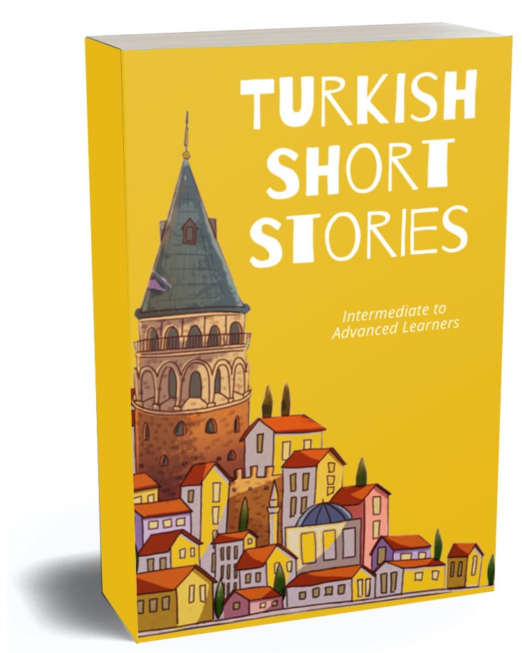 Turkish Short Story Book cover, for intermediate to advanced learners